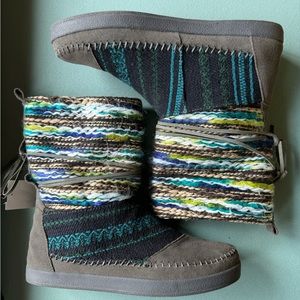 NWT TOMS Nepal Forged Iron Grey Suede Pull On Boot 9.5